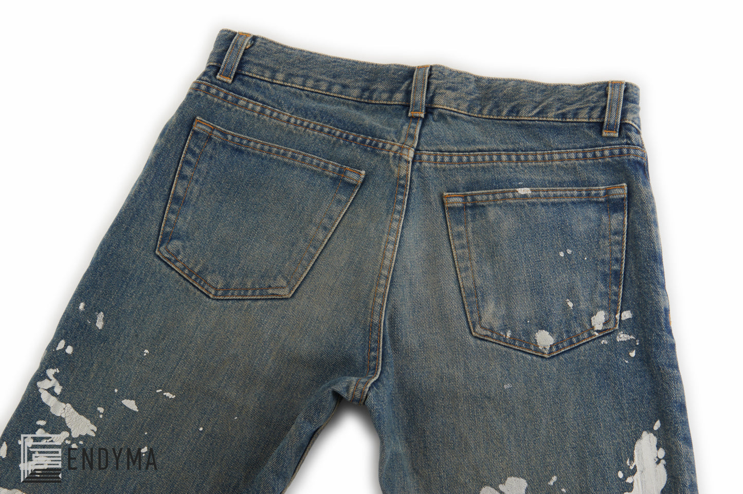 2000 Vintage Sanded Denim Painter Jeans (Light Wash, Size 30)