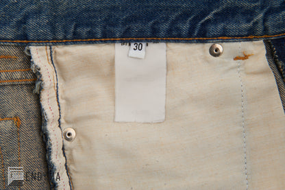 2000 Vintage Sanded Denim Painter Jeans (Light Wash, Size 30)