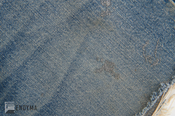 2000 Vintage Sanded Denim Grey Painter Cut-Off Shorts (Light Wash, Size 29)
