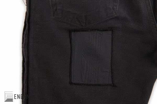 2000 Vintage Overdyed Black Denim Painter Jeans (Size 27)