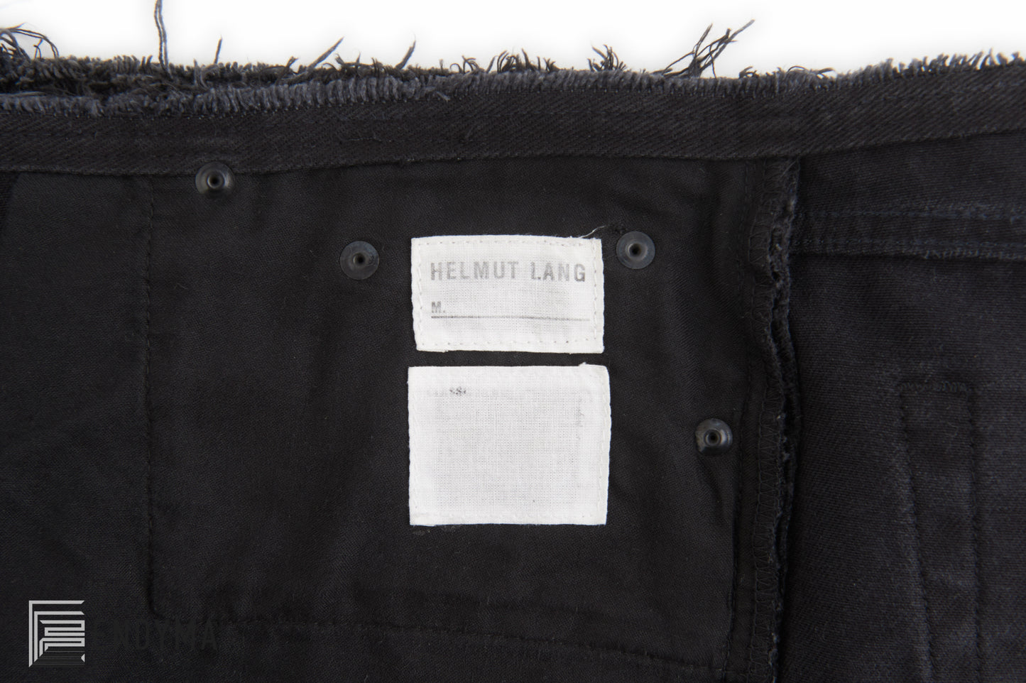 2003 Heavy Overdyed Denim Deconstructed Jeans with Frayed Waist