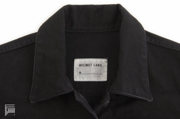 2002 Heavy Overdyed Denim Deconstructed Jacket with Extended Pockets