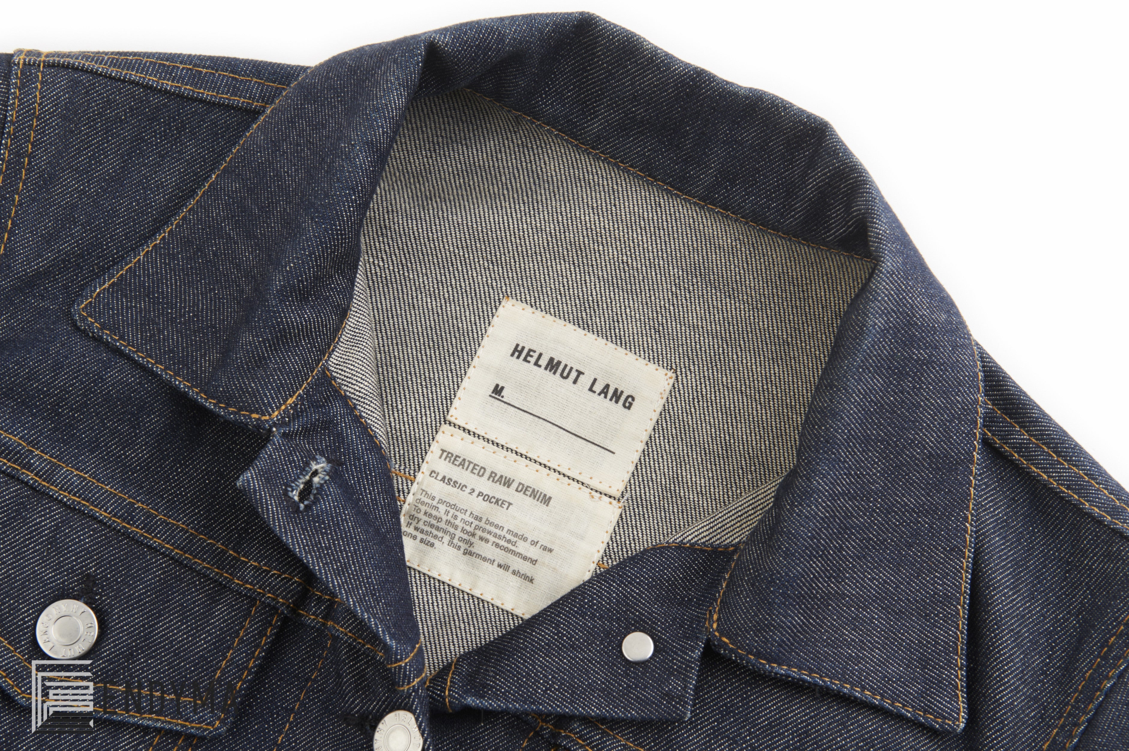 Helmut Lang 2004 Treated Raw Denim Classic 2 Pocket Jacket – ENDYMA