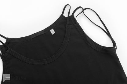 2001 Fine Jersey Top with Shoulder Strap Details