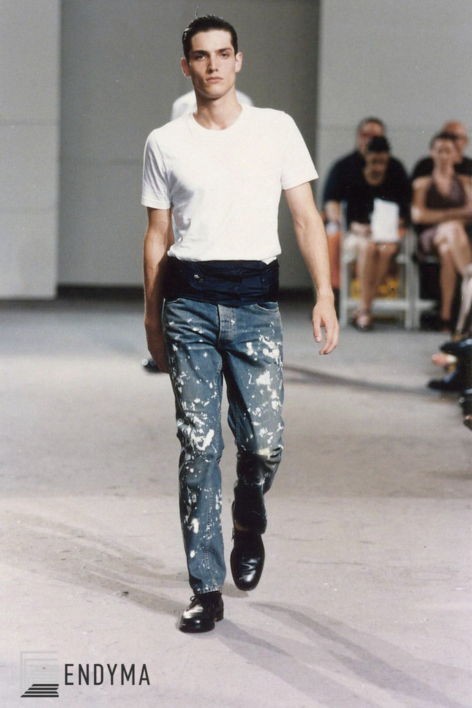 Helmut Lang 1998 Vintage Sanded Denim Painter Jeans (Stained Wash) – ENDYMA