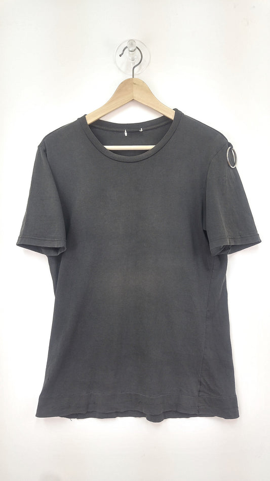 1997 Distressed Backstage T-shirt with Silver Metal Loop Detail