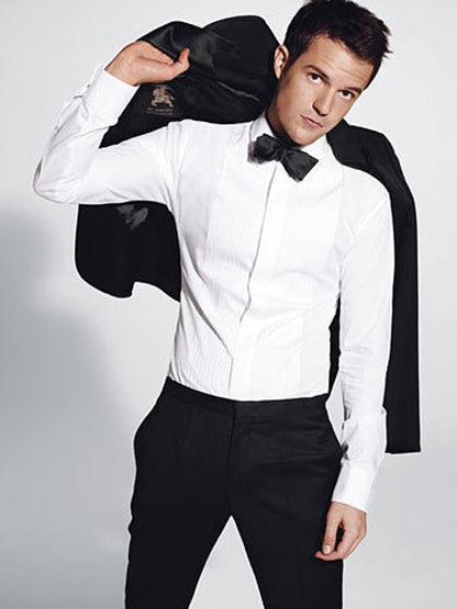 2009 Dancer Evening Shirt with Jacquard Plastron
