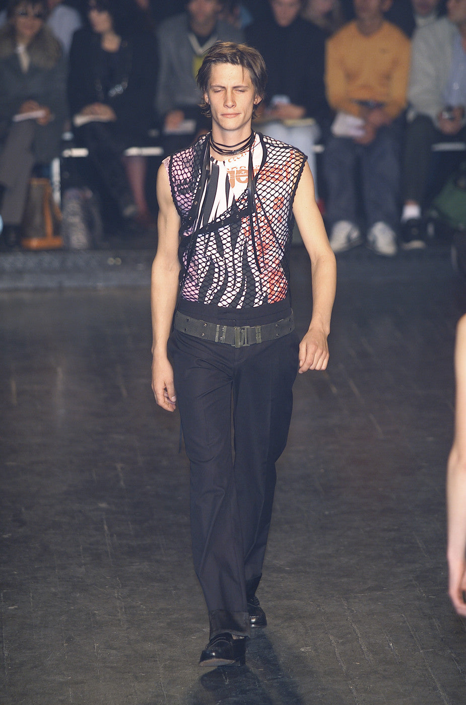 2001 T-Shirt with 'Female/Bourgeois' Patch in Animal-Print Cotton Jersey
