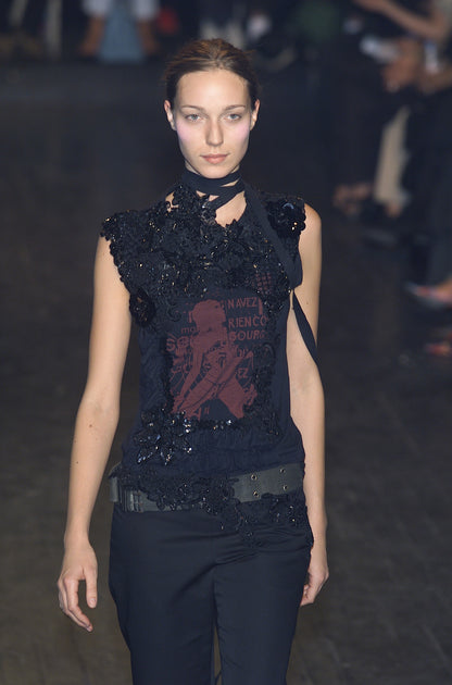 2001 T-Shirt with 'Female/Bourgeois' Patch in Cotton Jersey