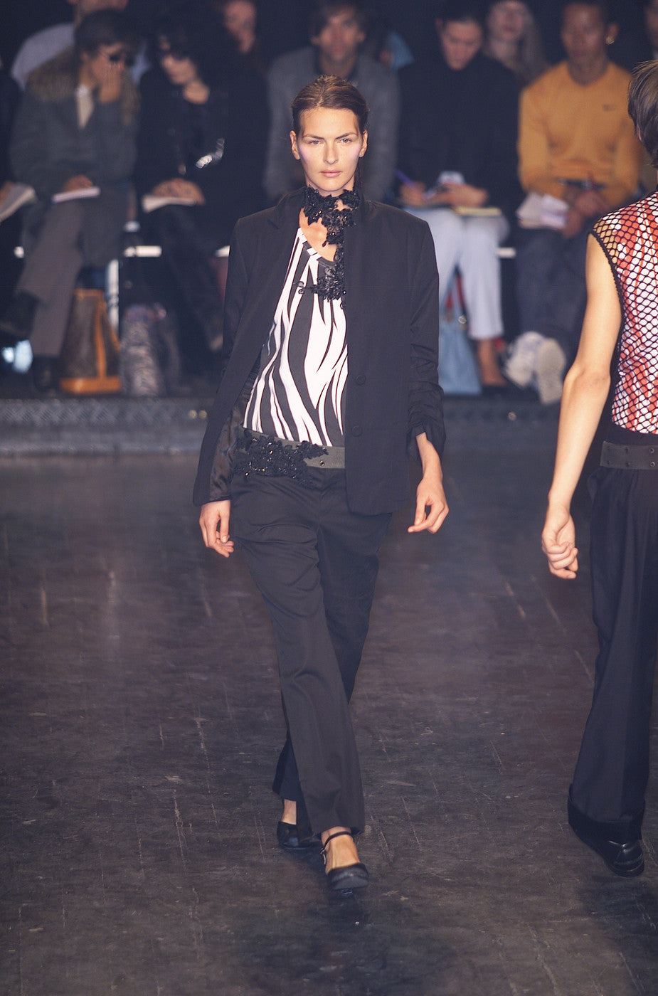 2001 T-Shirt with 'Female/Bourgeois' Patch in Animal-Print Cotton Jersey