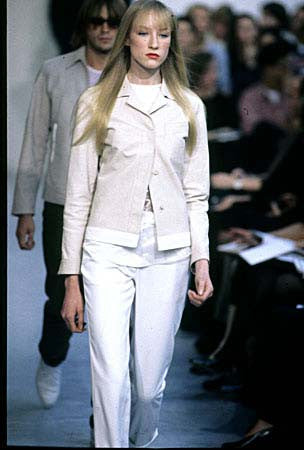1997 Structured Calf Leather Simple Jacket