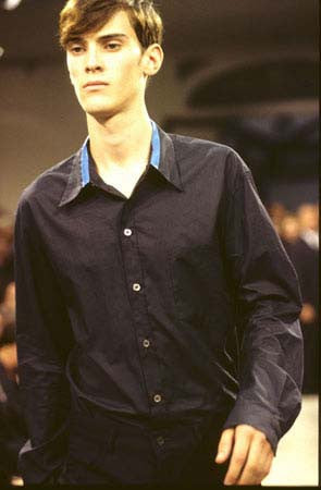 1996 Classic Shirt with Contrasting Collar Detail