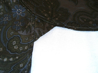 2008 Silk 'Cigar Paisley' Shirt in Blue/Moss Green