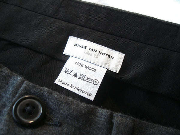 2012 Virgin Wool Kean Tailored Trousers in Anthracite