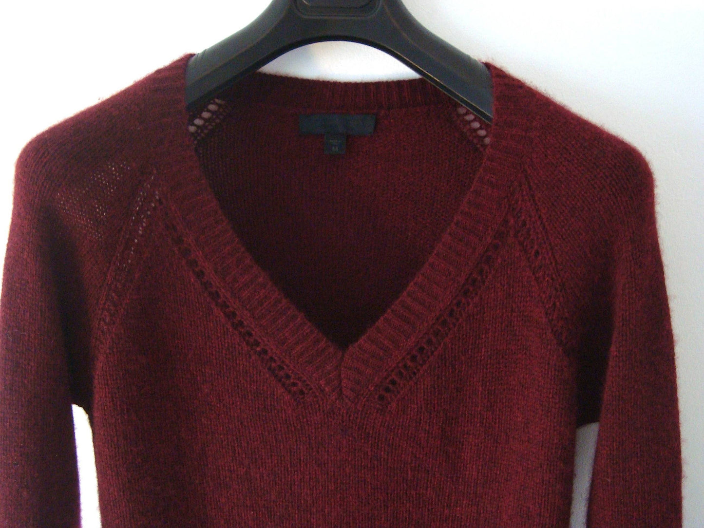 2012 Cashmere Sweater with Crochet Detailing