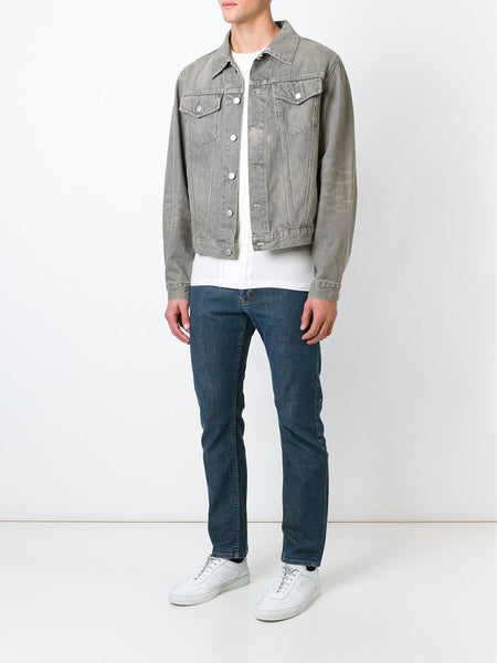 Helmut lang shop distressed denim jacket