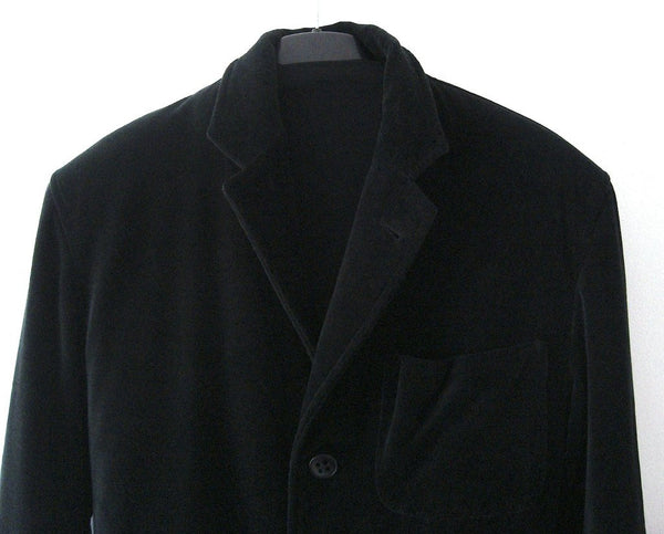 2005 Velvet Blazer Jacket with Oversized pockets and Jacquard trims