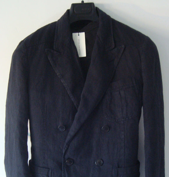 2010 Overdyed Linen Double-Breasted Jacket