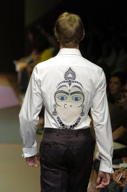 2005 T-Shirt with Deity Patch and Knit Badge in Vintage Jersey