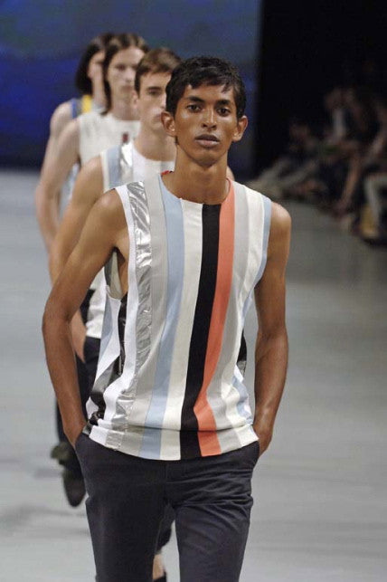2007 Abstract Patchwork Oversized Tank Top