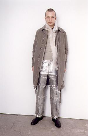 1999 Heavy Moleskin Cotton Tailored Biker Coat
