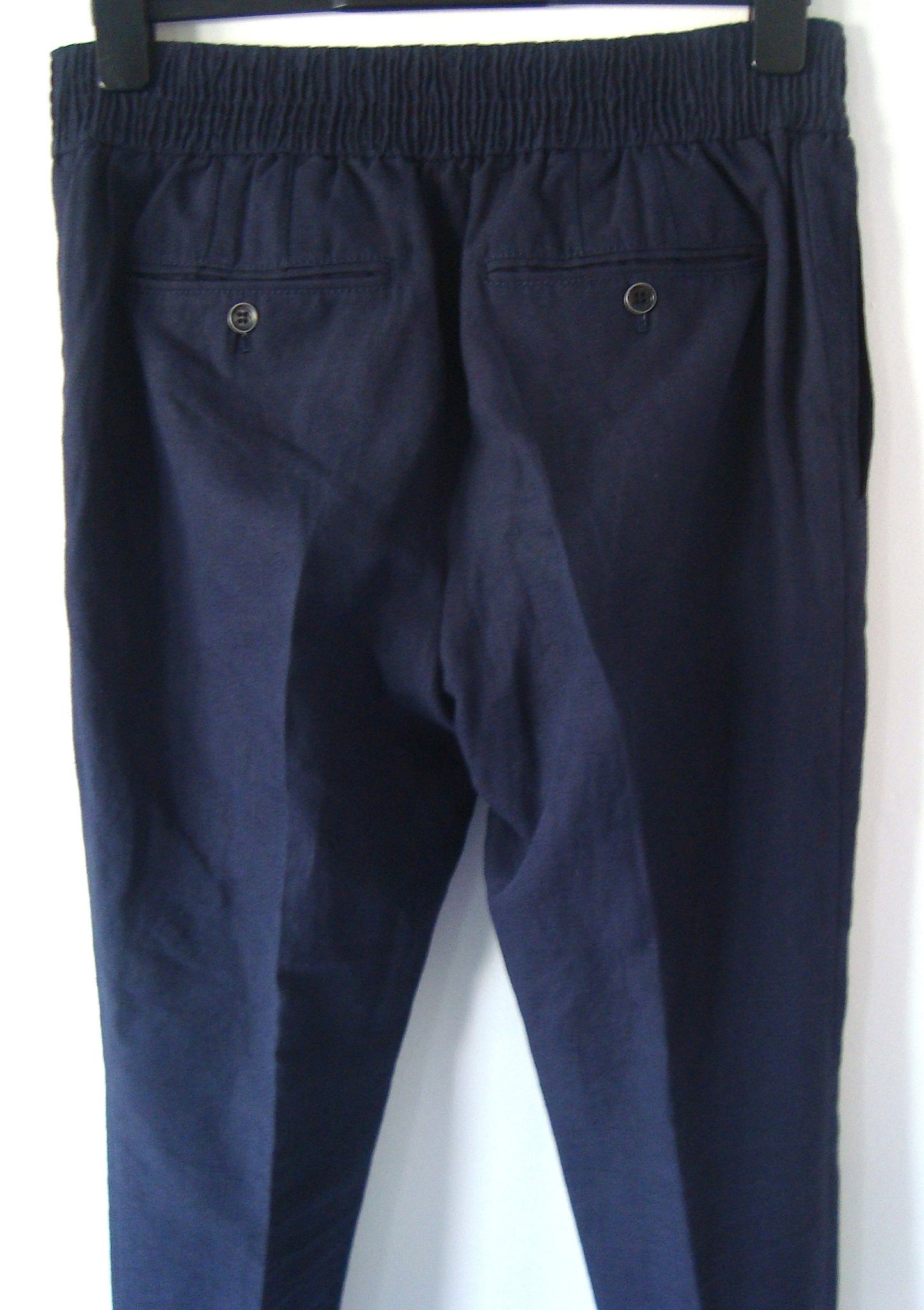 2012 Gabardine Drop-Crotch Trousers with Ruched Waist