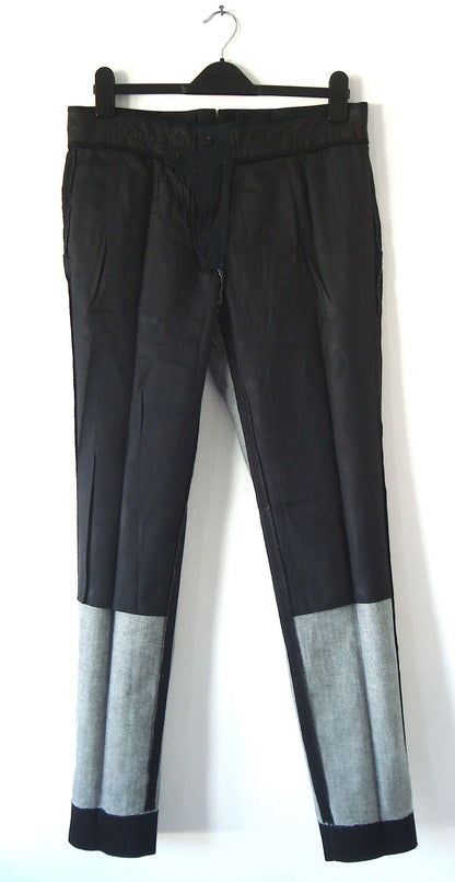 2012 Heavy Coated Denim Workwear Trousers with Metal Clasp